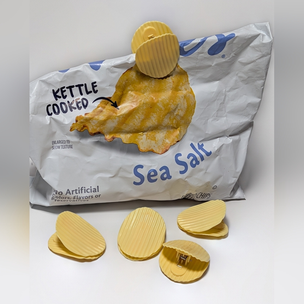 Potato Chip Bag Clips – Set of 5 | Kitchen Storage Clips